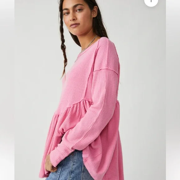 Free People Oh My Babydoll in Pink Carnation - Picture 8 of 9